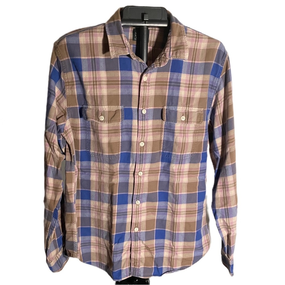 J Crew Plaid Button Down Long Sleeve Shirt L